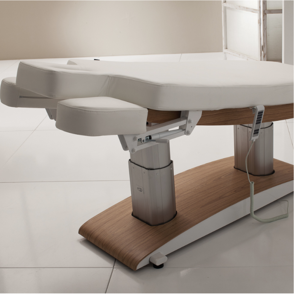 Une table de massage électrique professionnelle à quatre moteurs avec fonction de chromothérapie OCEAN WOOD SPA (376.002)