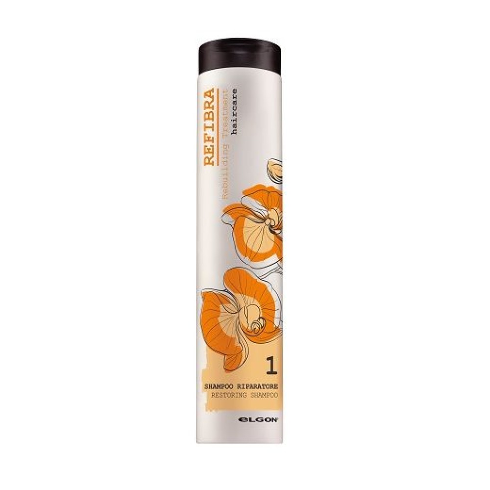 ELGON Refibra Restoring Shampoo - Shampoing régénérant pour cheveux secs et fragilisés, 250 ml (elgon-rest-sh)