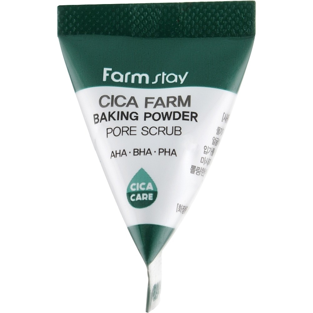FarmStay Cica Farm Baking Powder Pore Scrub - Gommage visage à l'extrait de Centella Asiatica, 7 ml
