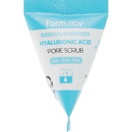 FarmStay Baking Powder Pore Scrub à l'acide hyaluronique – Gommage visage, 7 ml