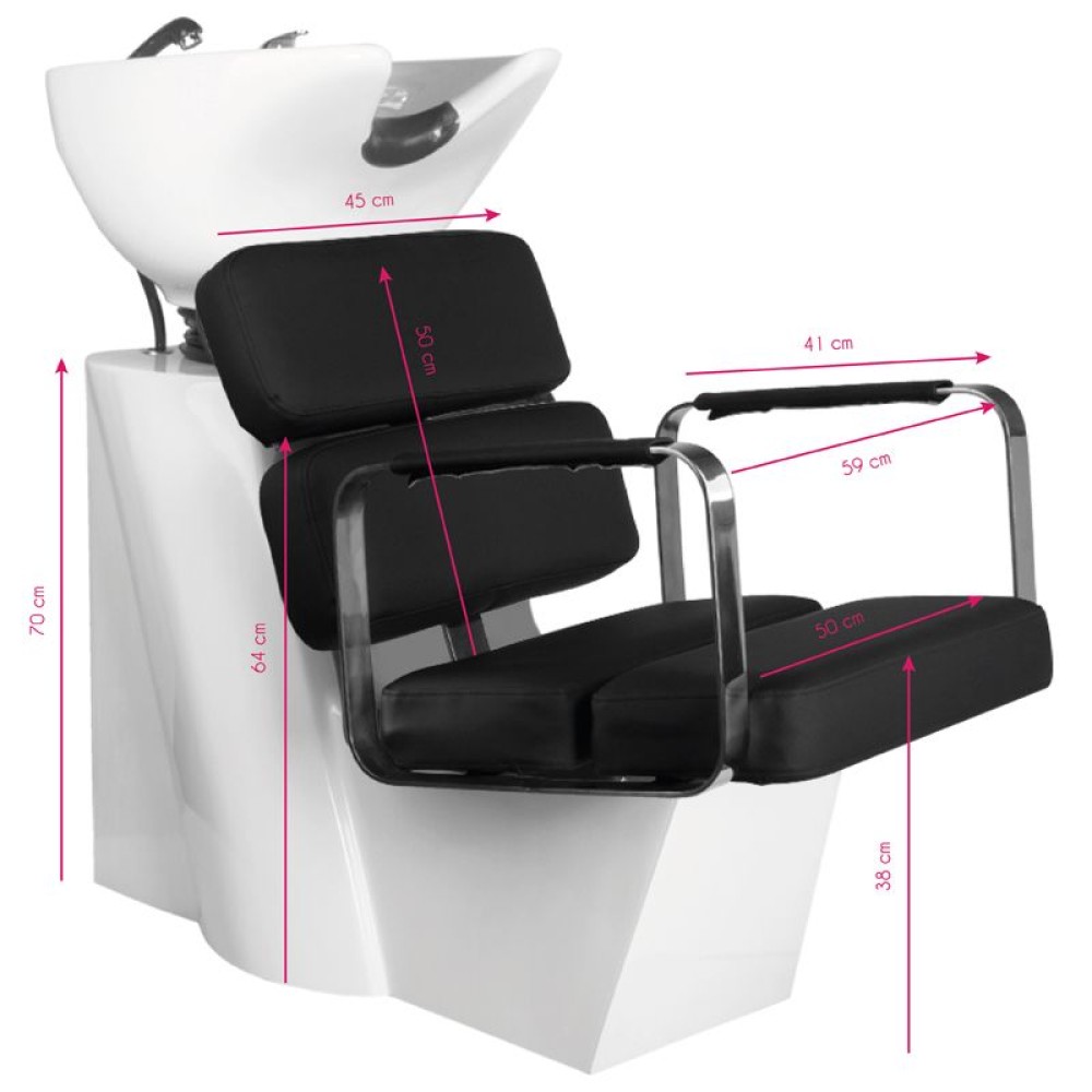 GABBIANO PORTO lave-tête de coiffure avec fauteuil (125397)