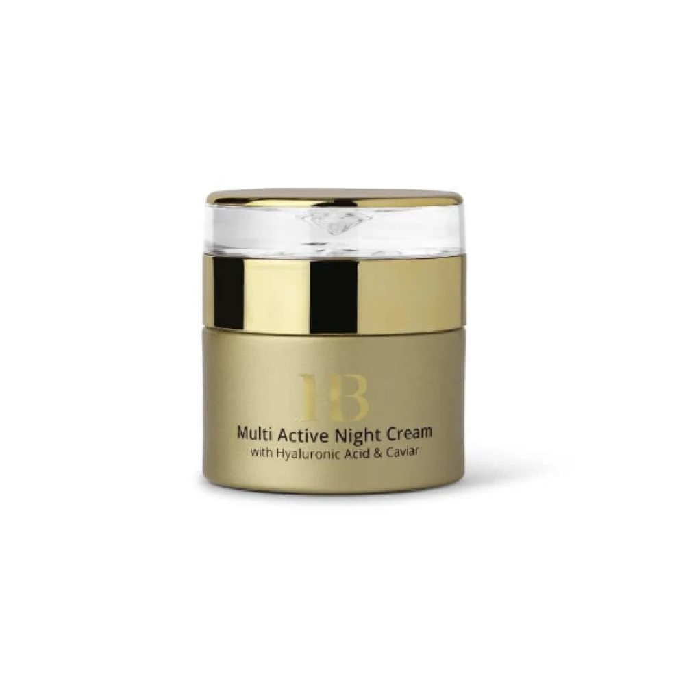 H&B PREMIUM LINE Crème de nuit multi-active avec acide hyaluronique et extrait de caviar (H&Bnight)