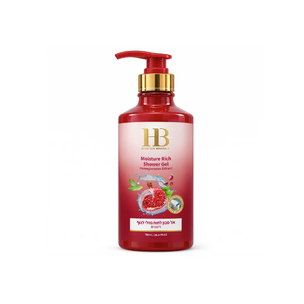 HEALTH&BEAUTY Crème de douche hydratante à l'extrait de grenade, 780 ml (H&B00044)