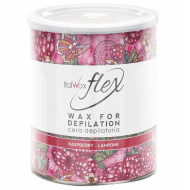 ItalWax Flex Raspberry wax — cire au dioxyde de titane parfumée à la framboise, 800 ml