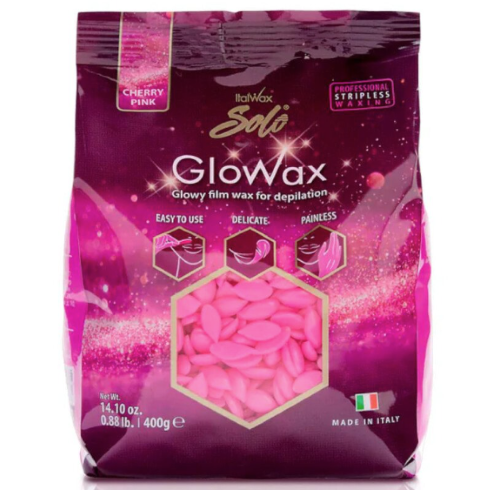 ItalWax GloWax CHERRY PINK - cire en film transparente, 400 g (02-2014)