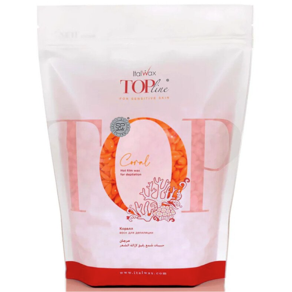 ItalWax Top Formula CORAL - Granulés de cire chaude à film, 750gr. (BRL72005)
