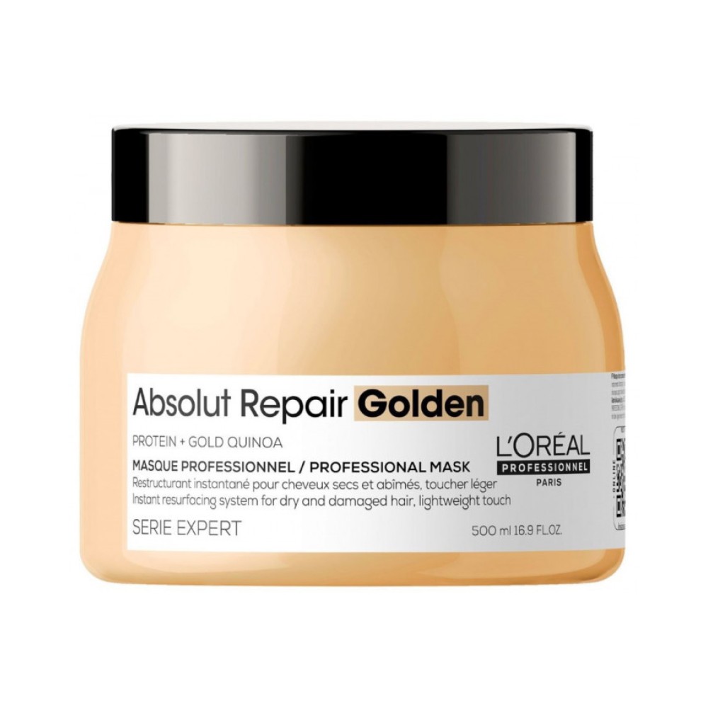 L'Oreal Professionnel Serie Expert Absolut Repair Golden Mask - Masque réparateur pour cheveux abîmés, 500 ml (71039-1)