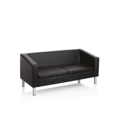 LUCKY BLACK WAITING-area SOFA - Canapé trois places pour espace d'attente