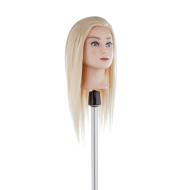 Tête à coiffer Helga, blonde — cheveux naturels, 50 cm