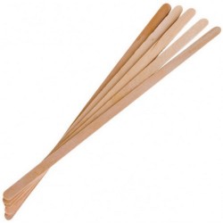 Spatules en bois petites/étroites 0,6 x 14 x 0,1 cm, 100 pièces
