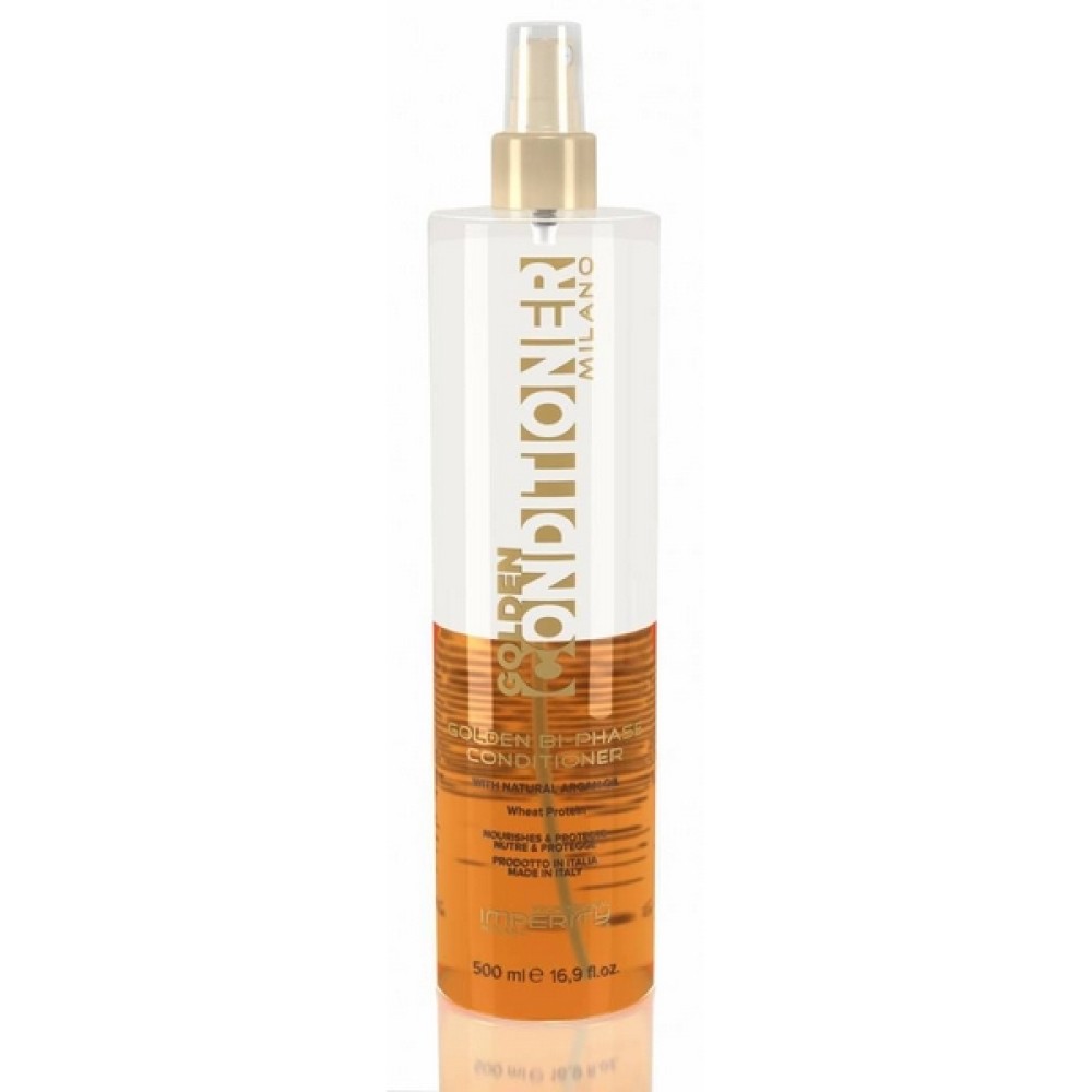 IMPERITY Milano GOLDEN Après-shampoing bi-phase sans rinçage à l'huile d'argan, 500 ml (BRL8505)