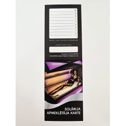 Carte visiteur pour solarium