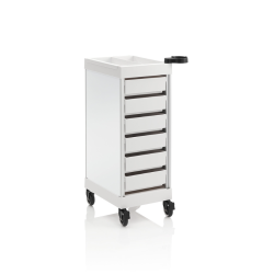 Chariot pour matériel de coiffure CARRELLO SOLID PRO WHITE