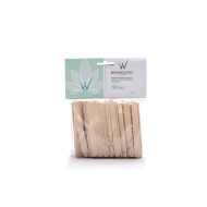 ItalWax spatules en bois, moyennes, 100 pièces