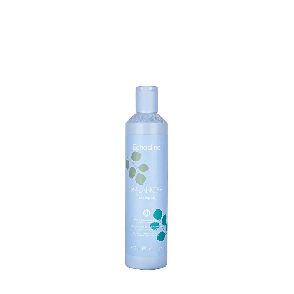 ECHOSLINE Balance+ Shampoo - Shampoing séborégulateur, 300 ml