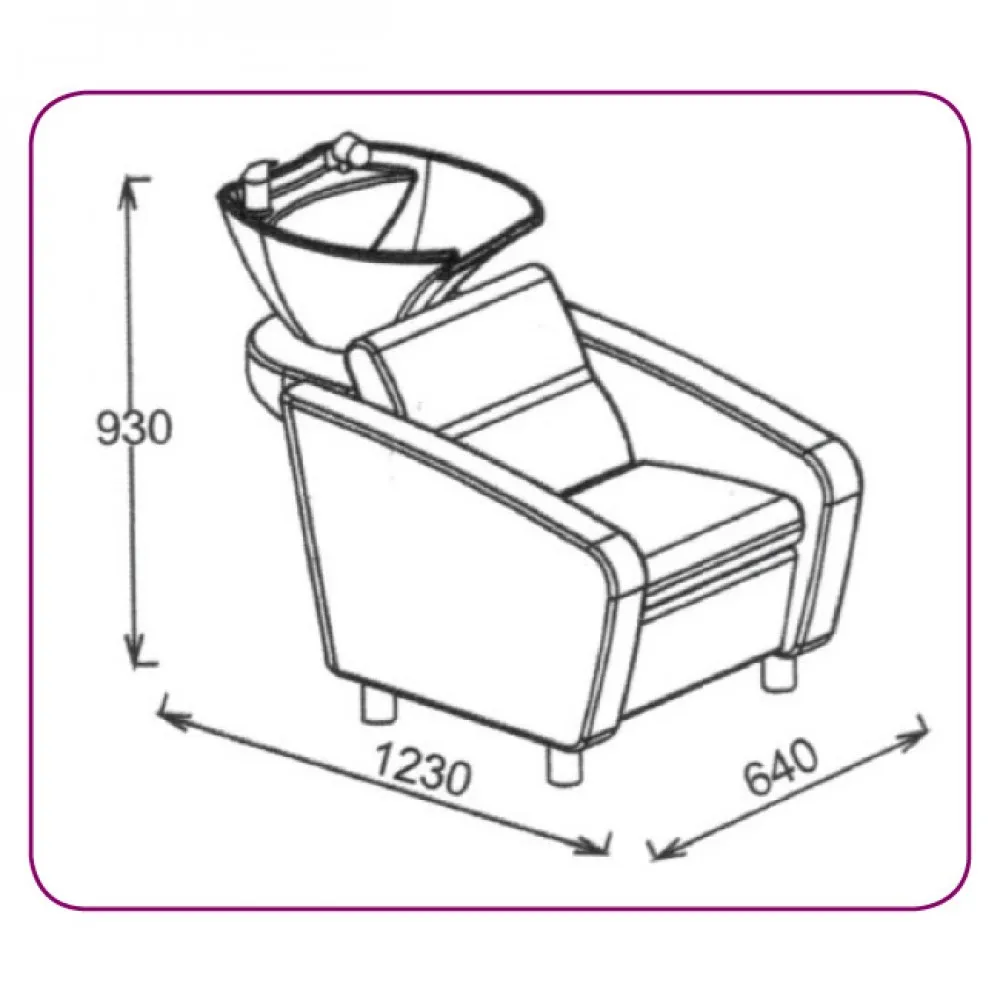 Bac de shampooing 556 noir
