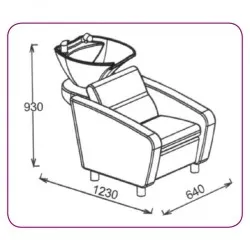 Bac de shampooing 556 noir