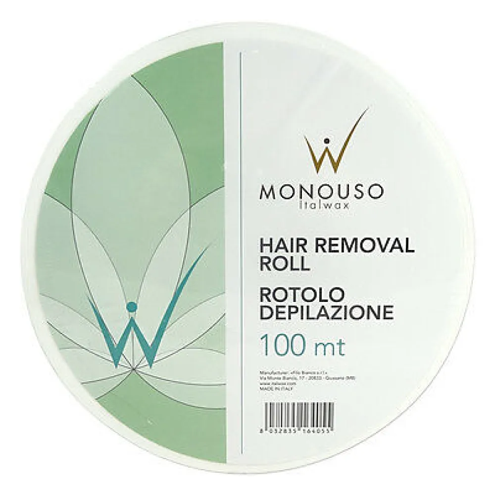 ItalWax MONOUSO Papier d'épilation en rouleau 100 m