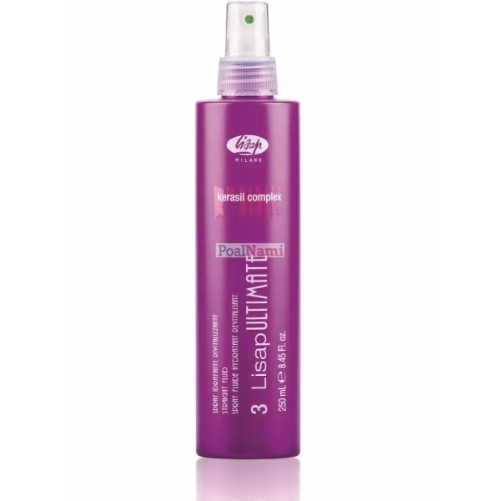 Lisap Milano Ultimate Straight Fluid – spray lissant à la kératine, 250 ml