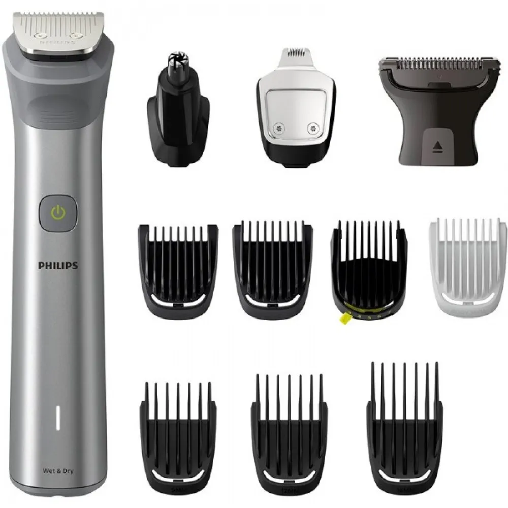 PHILIPS MULTIGROOM SERIES 5000 Tondeuse tout-en-un MG5940/15 pour visage, cheveux et corps, acier inoxydable