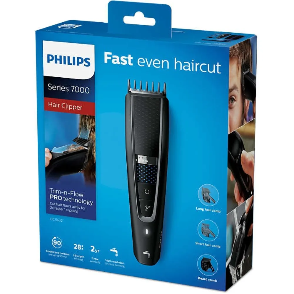 PHILIPS Hairclipper Series 5000 — Tondeuse à cheveux lavable HC5632/15
