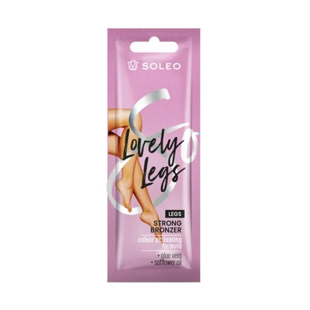 SOLEO Lovely Legs – Crème bronzante intense pour jambes (solarium), 10 ml