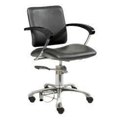 Fauteuil de coiffure London C avec accoudoirs en dižskābarža / accoudoirs noirs