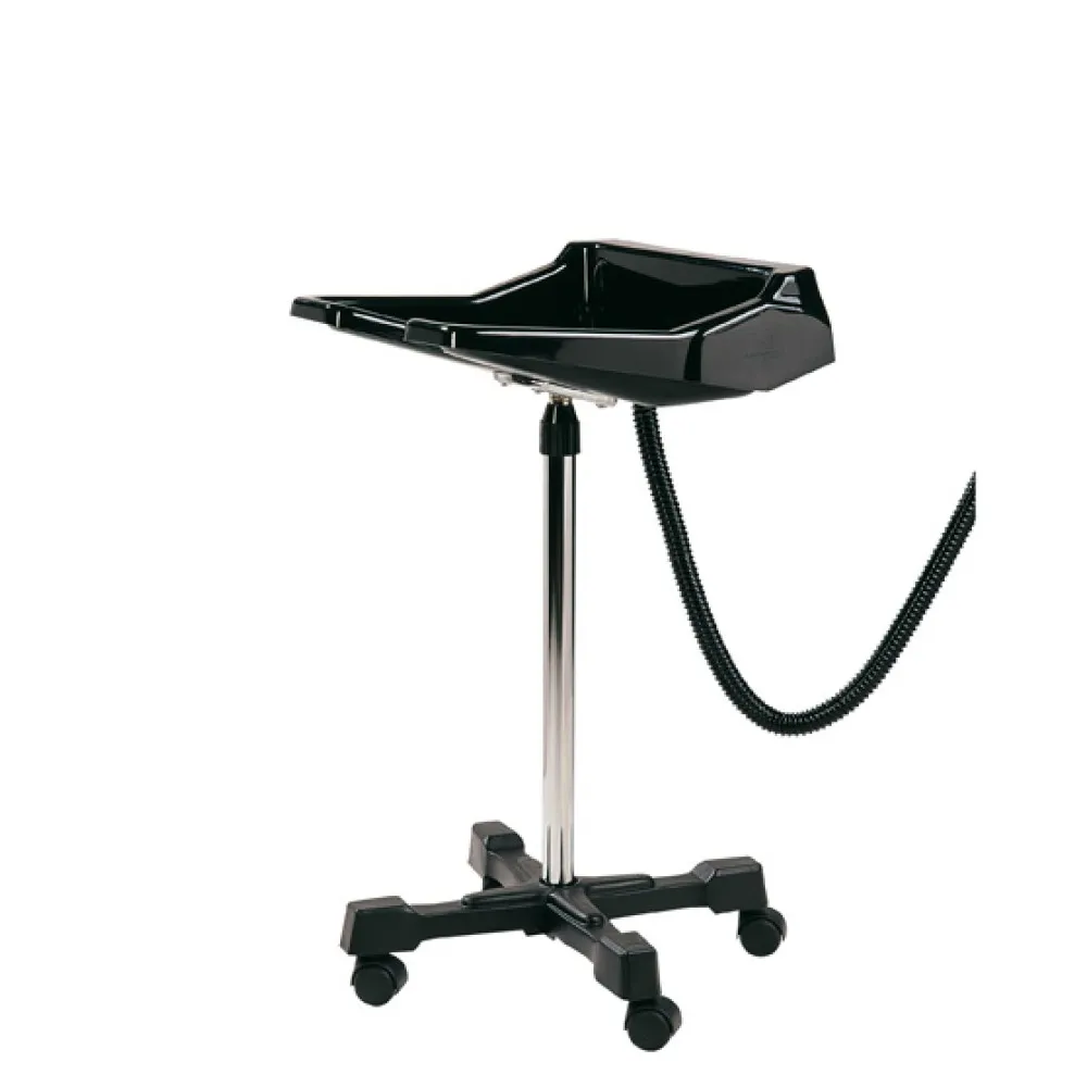Lave-tête de coiffeur Golfo avec pied 4 branches sur roulettes