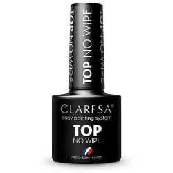 CLARESA Top No Wipe – Top coat gel sans nettoyage, 5 ml