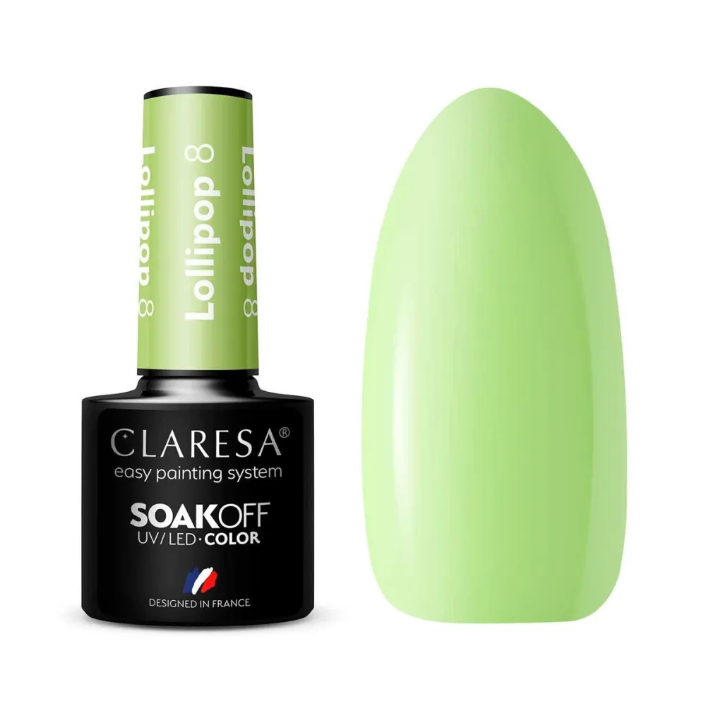CLARESA Lollipop 8 - Vernis à ongles gel, 5 ml