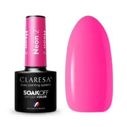 CLARESA NEON 2 - Vernis gel néon pour ongles, 5 ml