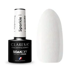 CLARESA Sparkle 1 - Vernis gel pailleté pour ongles, 5 ml