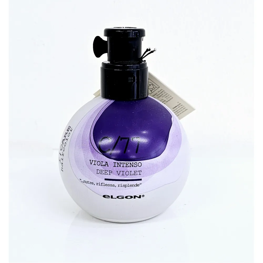 ELGON I CARE haircolor - Crème colorante conditionnante à rincer, C/077, Violet profond