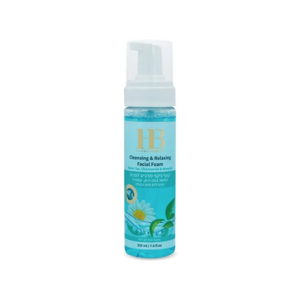 HEALTH&BEAUTY Mousse nettoyante et apaisante pour le visage au thé vert, camomille et minéraux, 225 ml