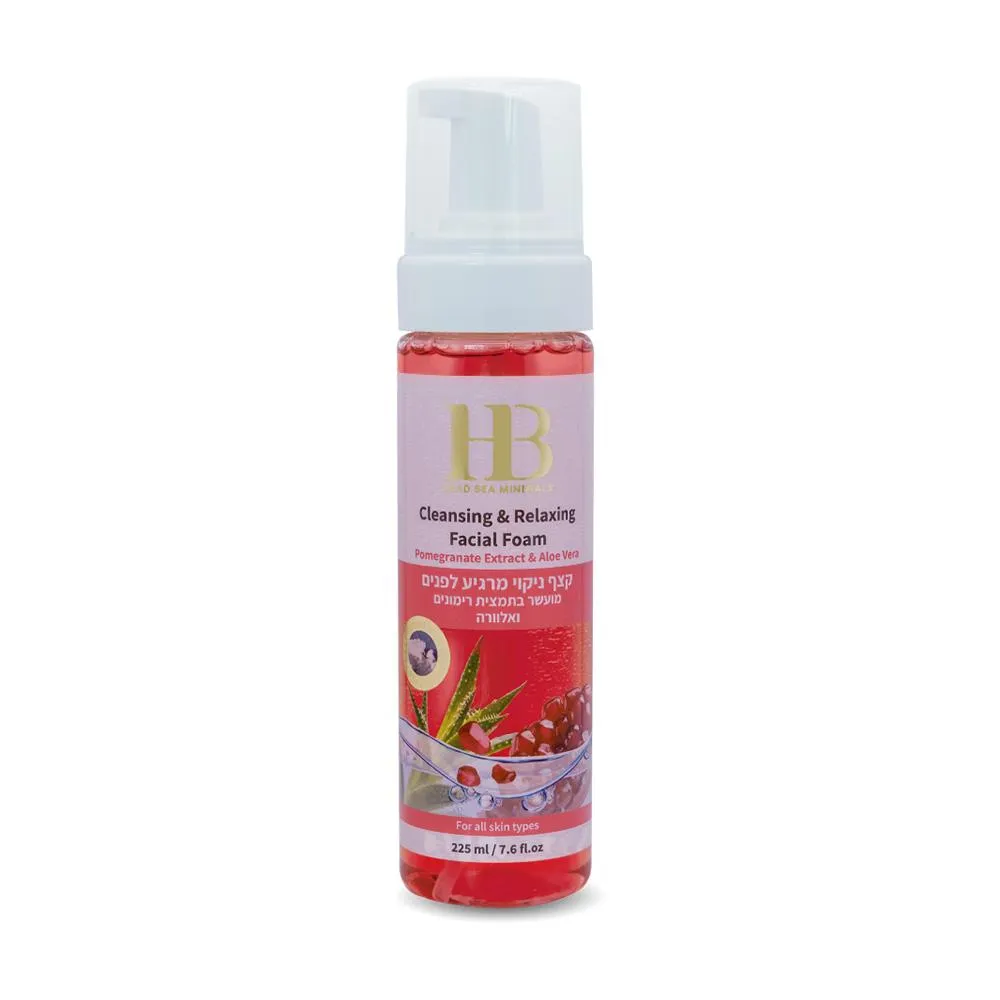 HEALTH&BEAUTY Mousse nettoyante et relaxante pour le visage, extrait de grenade & aloe vera, 225 ml