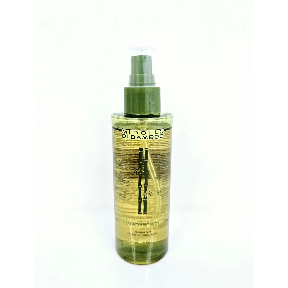 IMPERITY ORGANIC MI DOLLO DI BAMBOO Premium Light Crystal Elixir - Huile capillaire ultra-légère, 150 ml