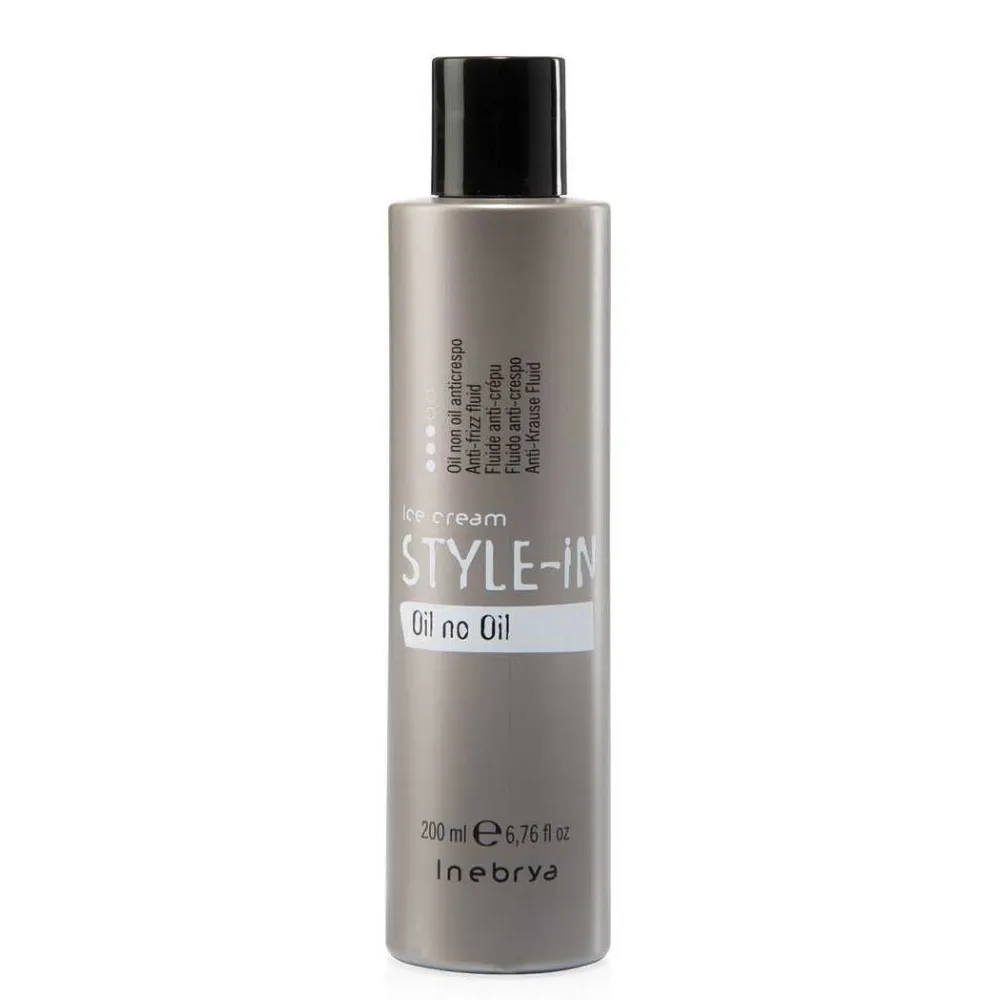Inebrya Style-In Oil Non Oil - Fluide coiffant pour cheveux bouclés, 200 ml