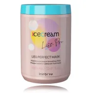 Inebrya Ice Cream Liss Perfect Mask - Masque lissant pour cheveux indisciplinés et emmêlés, 1000 ml