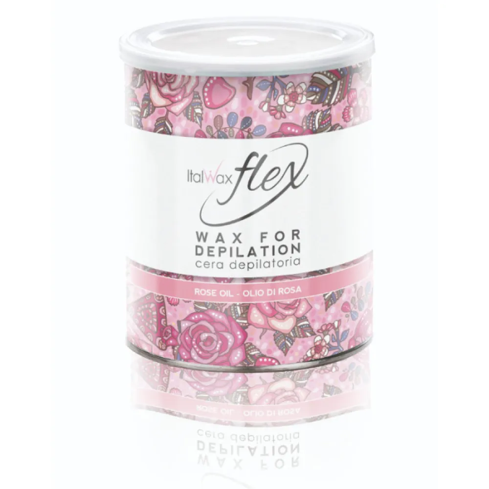 ItalWax Flex Rose Wax - Cire douce à l'huile de rose, 800 ml
