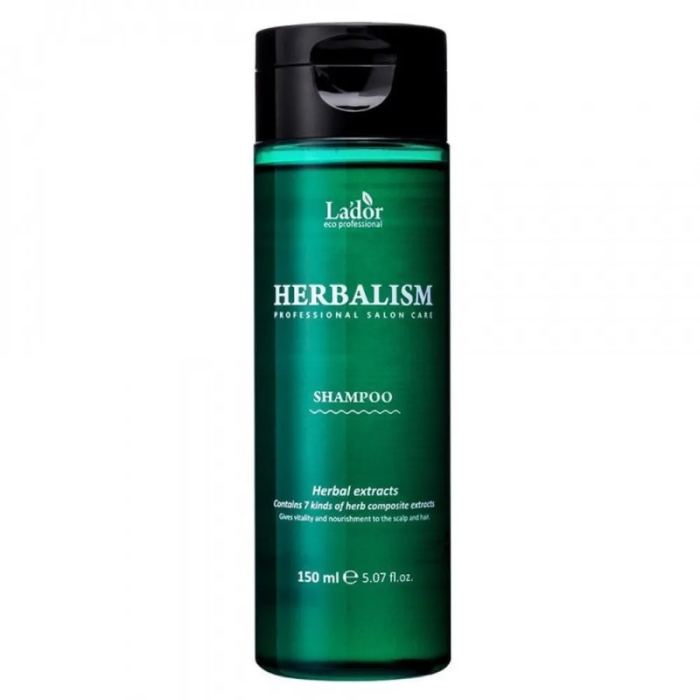 LA'DOR Herbalism Shampoo – Shampooing végétal légèrement acide aux acides aminés, 150 ml