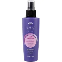 Lisap Milano Anti-Yellow Light Scale Spray — Spray pour cheveux blonds, décolorés ou naturellement gris, 125 ml