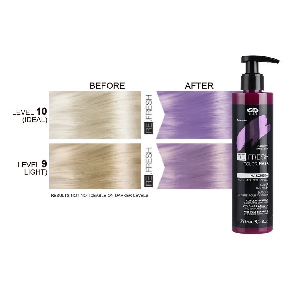 Lisap Milano Re.Fresh Color Mask — masque colorant tonifiant AMETHYST