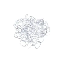 Élastiques pour cheveux transparents, 50 pièces