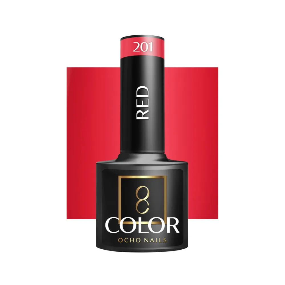OCHO NAILS RED 201 - Vernis gel pour ongles, 5 ml