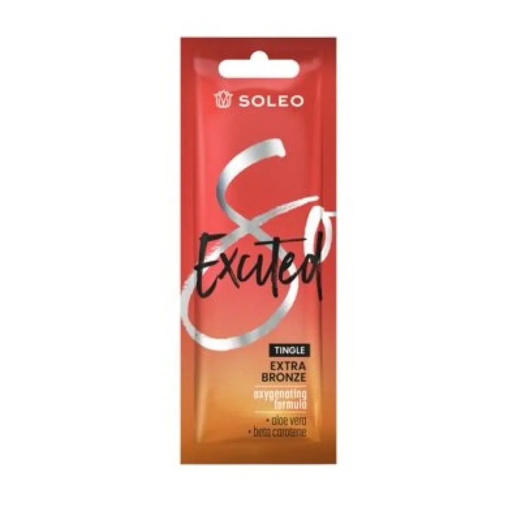 SOLEO So Excited TINGLE Extra Bronze – Crème pour solarium à effet tingle, 15 ml