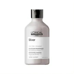 L'Oréal Professionnel Serie Expert Silver Shampoo - Shampooing neutralisant pour cheveux gris ou décolorés, 300 ml
