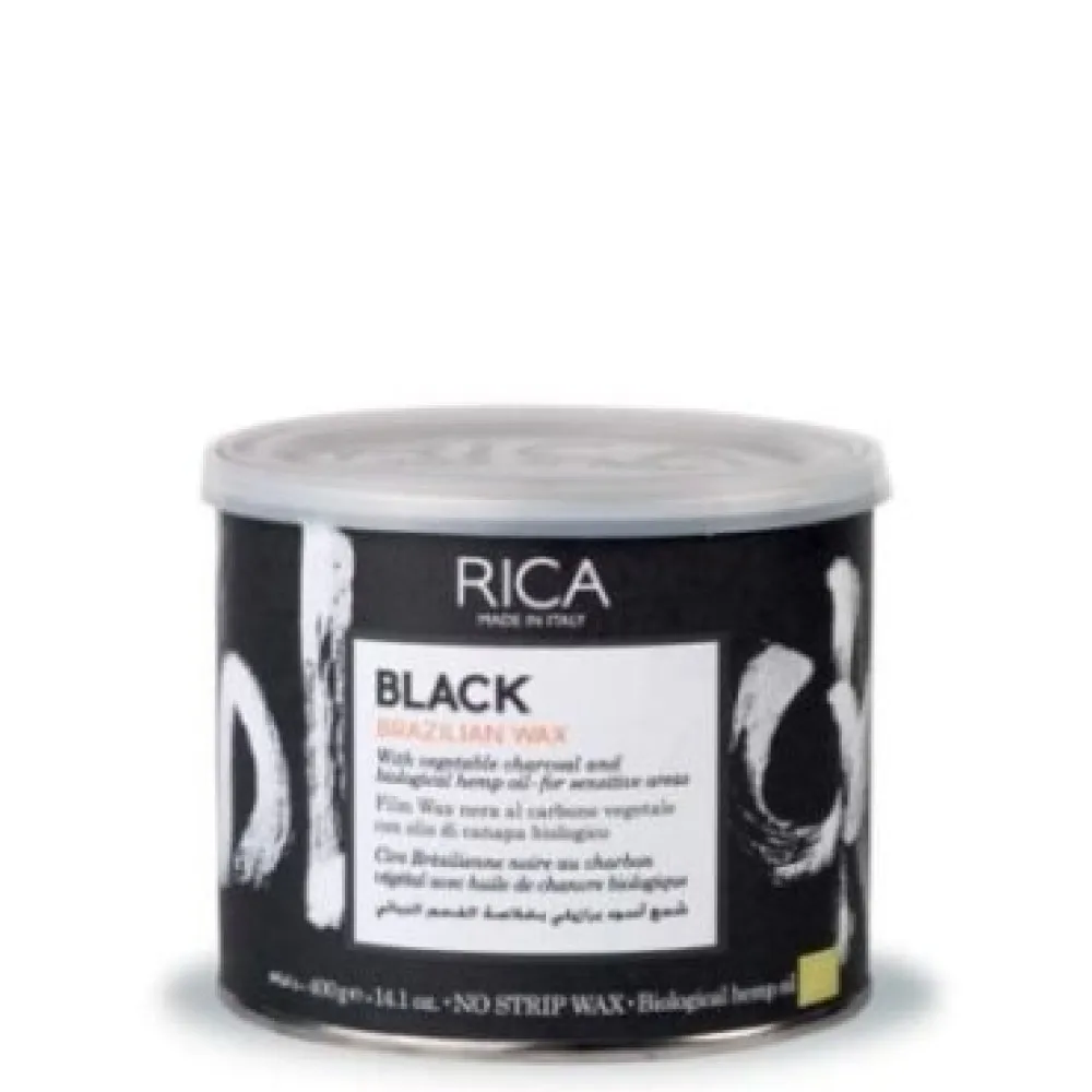 RICA BLACK Cire dure brésilienne noire, 400 ml