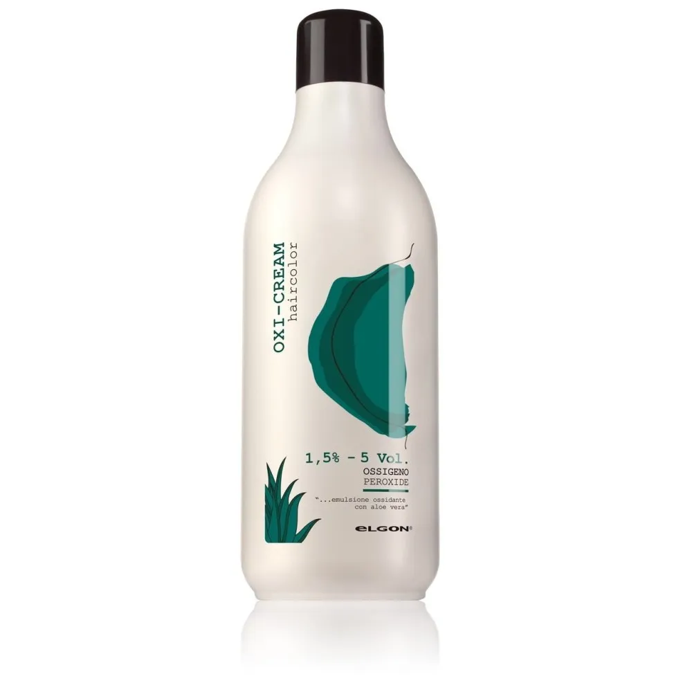 ELGON Oxi-cream Haircolor 1,5 % - Émulsion oxydante à l'aloe vera, 1000 ml