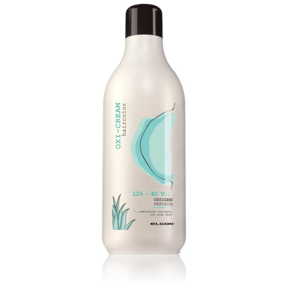ELGON Oxi-cream Haircolor 12% - Émulsion oxydante à l'aloe vera, 1000 ml