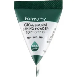 FarmStay Cica Farm Baking Powder Pore Scrub - Gommage visage à l'extrait de Centella Asiatica, 7 ml